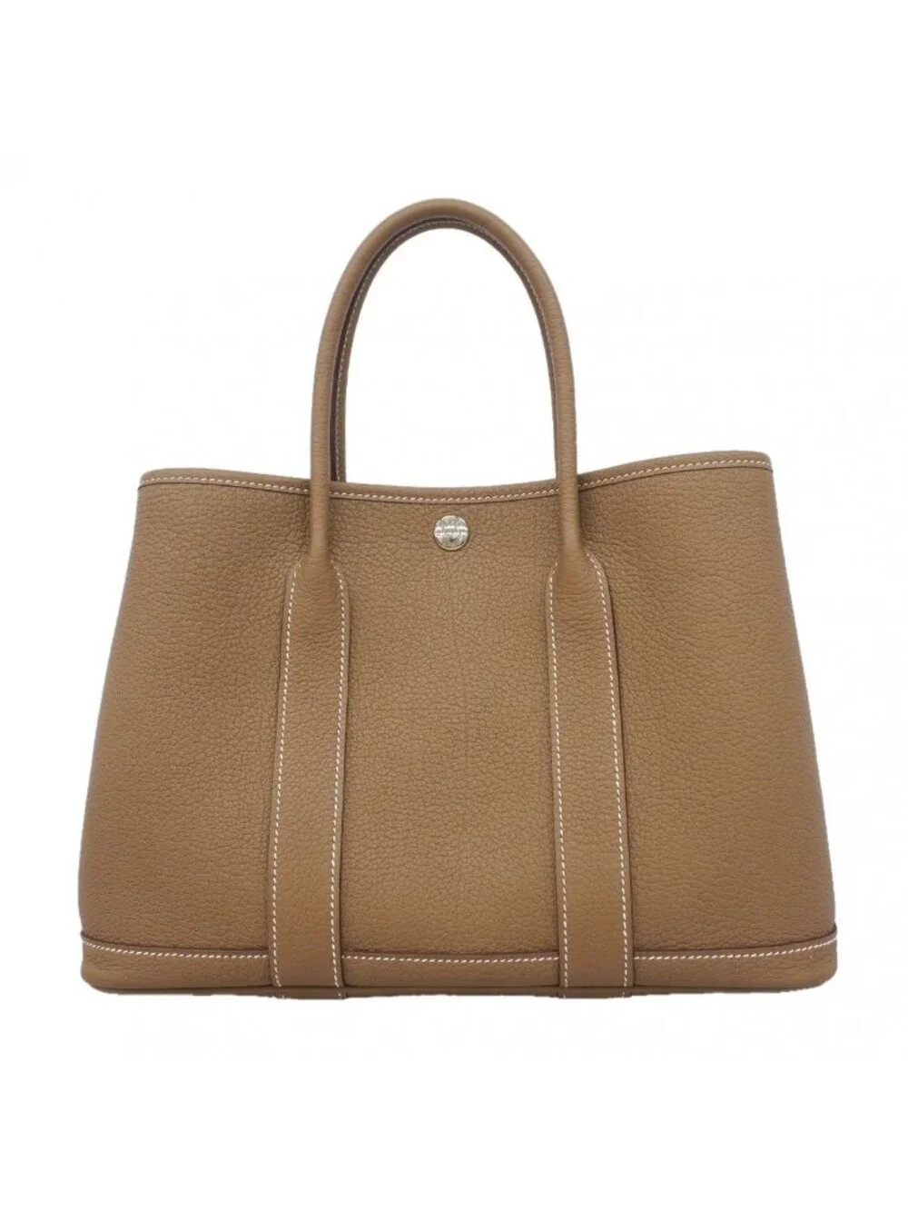 Hermes Tote Garden Party TPM Negonda Etoupe Silver